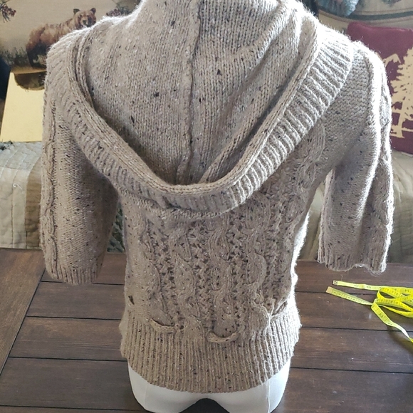 American Rag Tan Cable Knit Cardigan - Picture 3 of 10